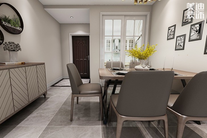 東部美的城118平方現(xiàn)代風(fēng)效果圖--餐廳