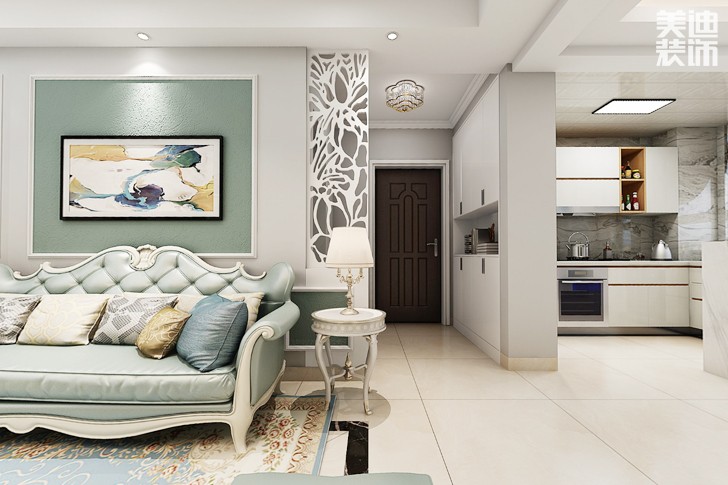 尚格名城120平米現(xiàn)代簡約風格效果圖--廚房