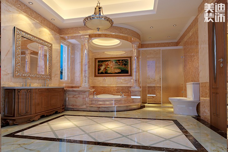 洞天一品美式風格裝修案例圖--衛(wèi)生間