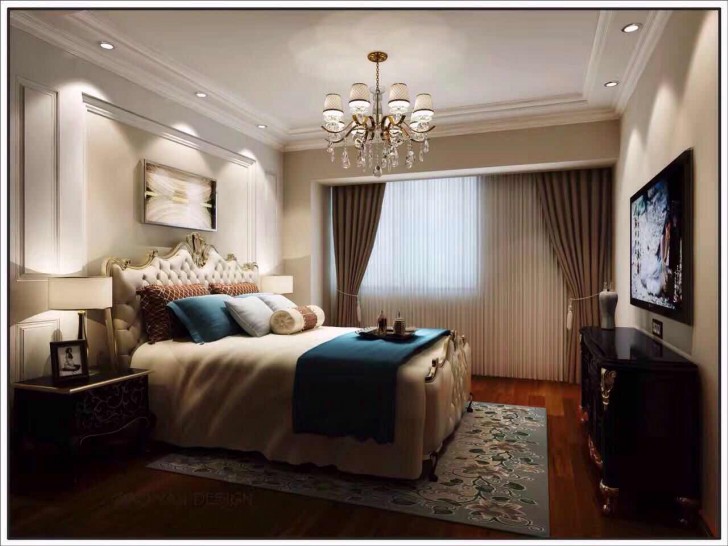 米蘭春天118平簡歐實拍展示-臥室