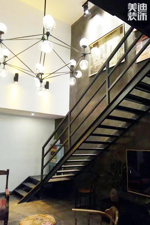 鑫遠御文臺177平米工業(yè)風實景圖--過道