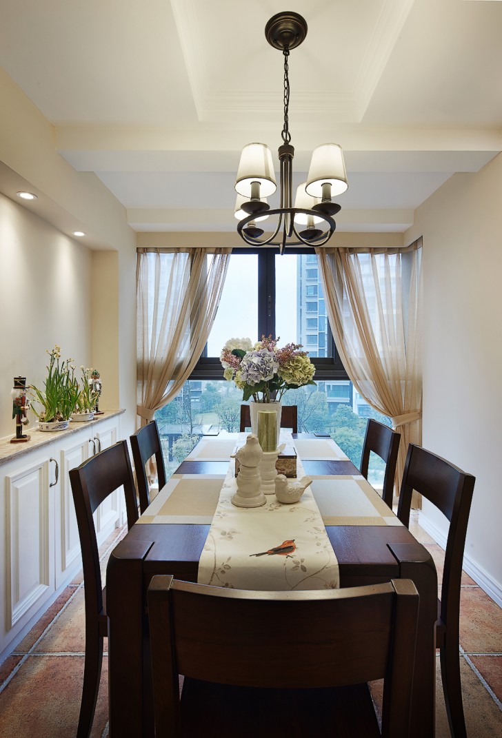 金色夏威夷138平米小美風(fēng)格案例裝修圖--餐廳