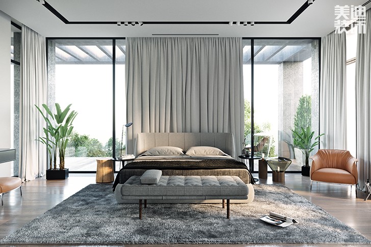 花明樓自建房132平米現(xiàn)代簡(jiǎn)約風(fēng)格-臥室