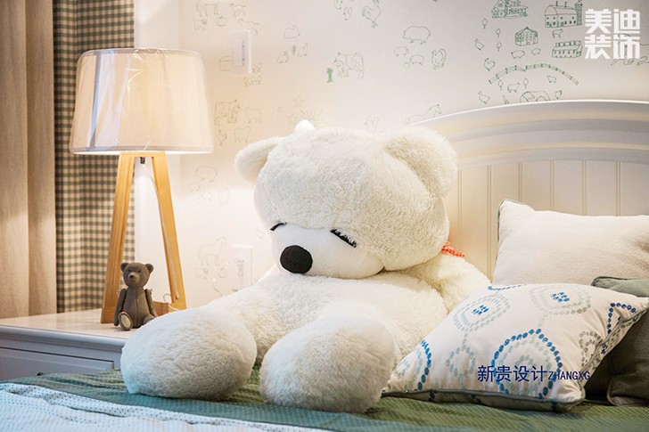 格林春天150平米輕奢法式風(fēng)格實(shí)景圖--臥室