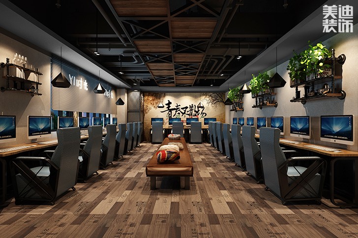 長沙yi時(shí)光網(wǎng)咖550平米工業(yè)風(fēng)案例圖--競技區(qū)