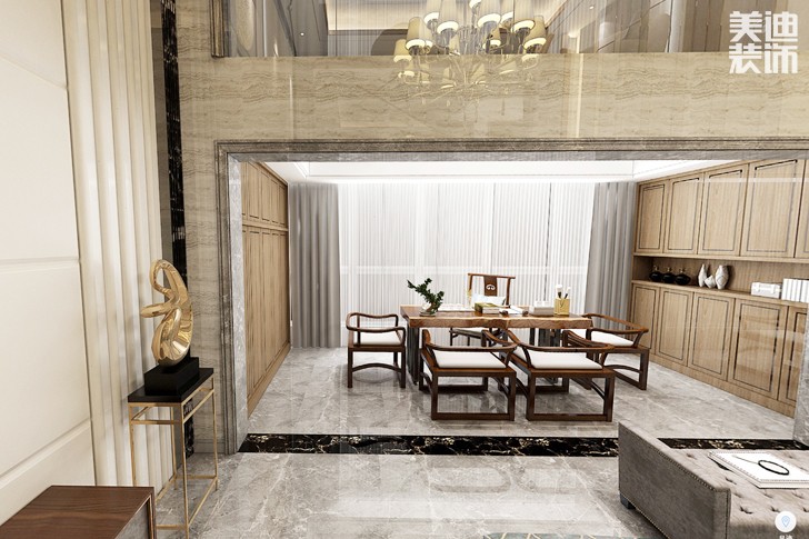 康城上品260平米后現(xiàn)代風(fēng)格裝修效果圖--餐廳