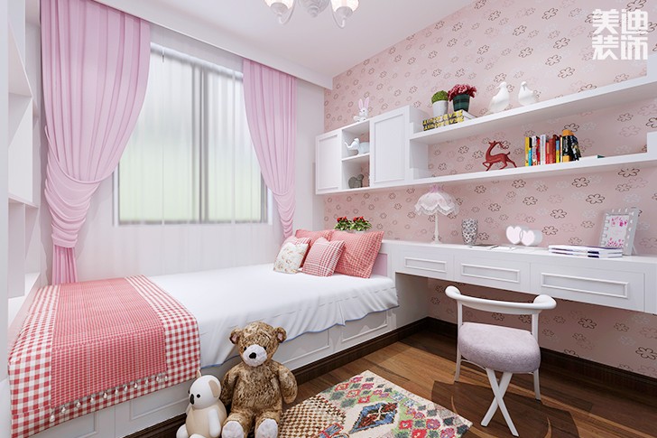 棠溪人家120平歐式田園風(fēng)格裝修效果圖--臥室