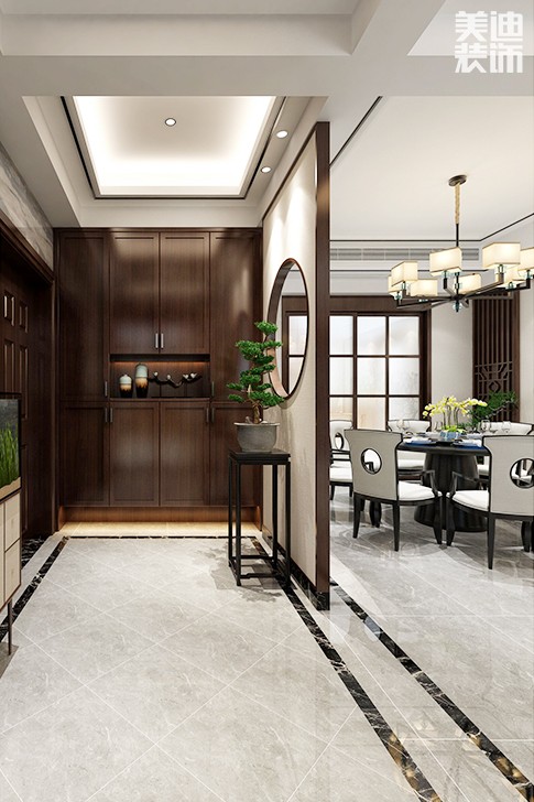 岳州帝苑200平現(xiàn)代簡約風(fēng)格裝修效果圖--餐廳