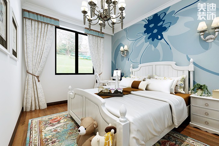 棠溪人家120平歐式田園風(fēng)格裝修效果圖--臥室