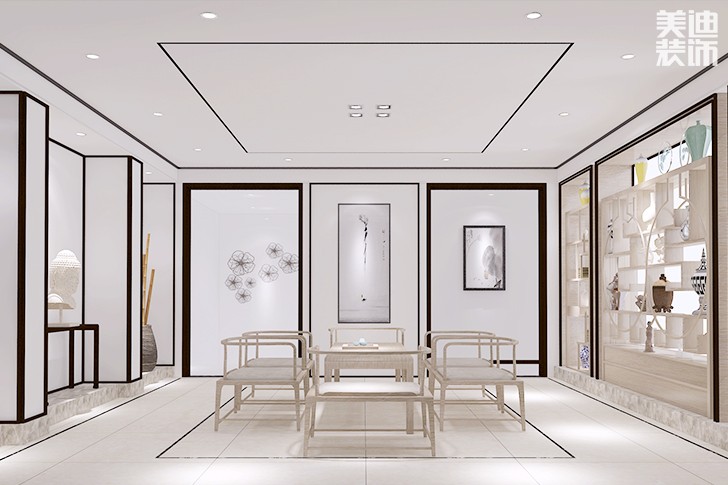 紫云山莊1102平方新中式裝修案例圖