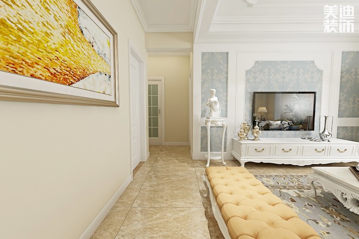 百弘學(xué)府城140平米簡(jiǎn)歐風(fēng)格案例圖--過(guò)道