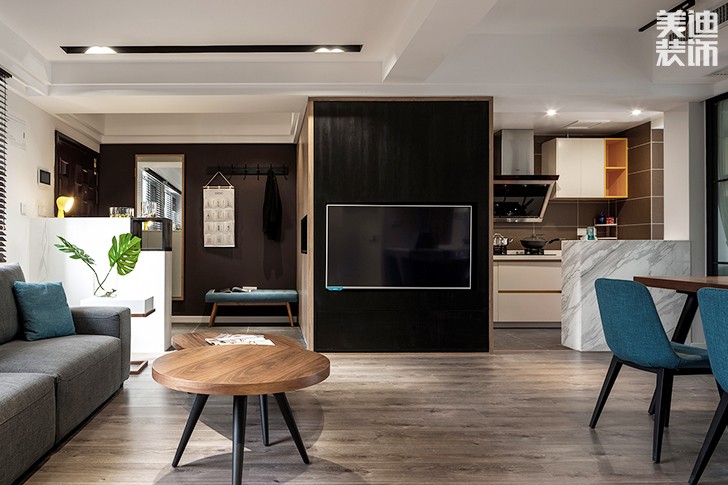 臨武家園小區(qū)115平現(xiàn)代風(fēng)裝修案例圖