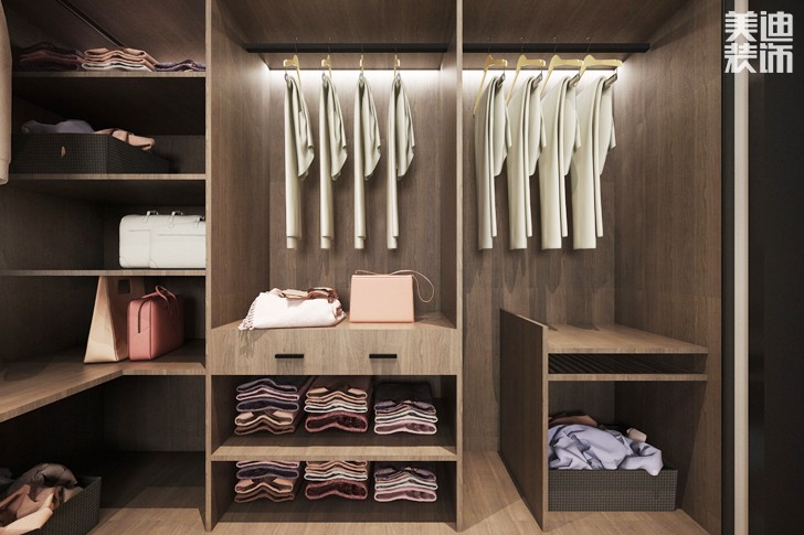 東方城市廣場(chǎng)140平米現(xiàn)代風(fēng)格案例圖--衣帽間