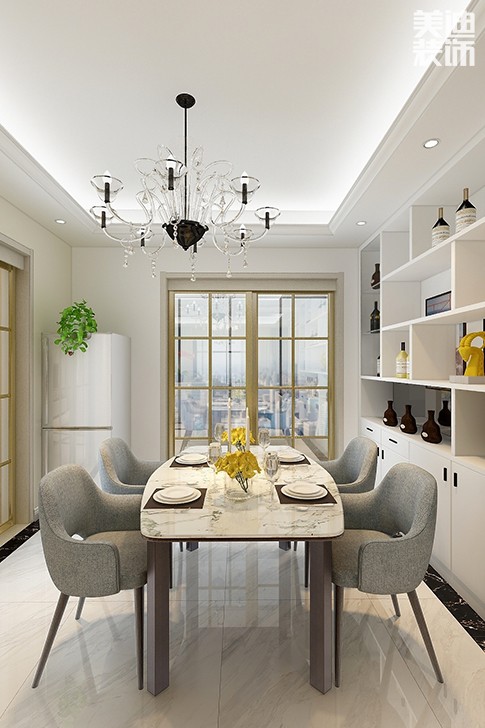 濱江華府140平方現(xiàn)代風(fēng)格效果圖--餐廳
