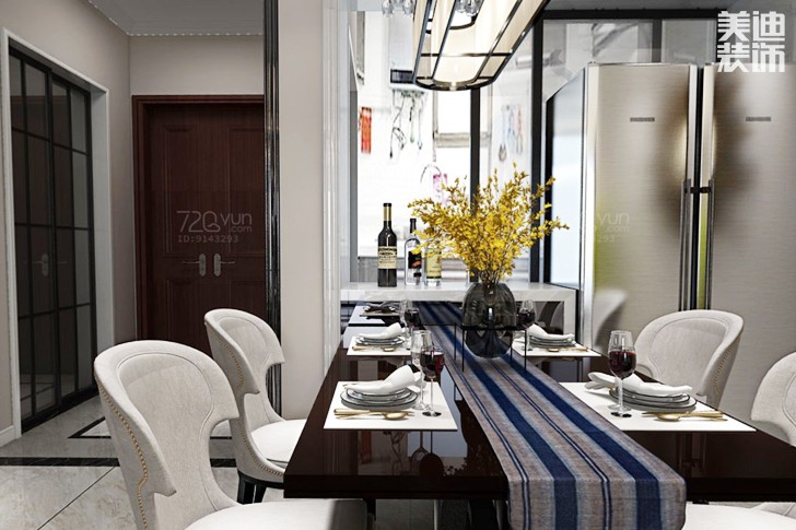 湘江富力城120平米歐式風(fēng)格裝修效果圖--客廳