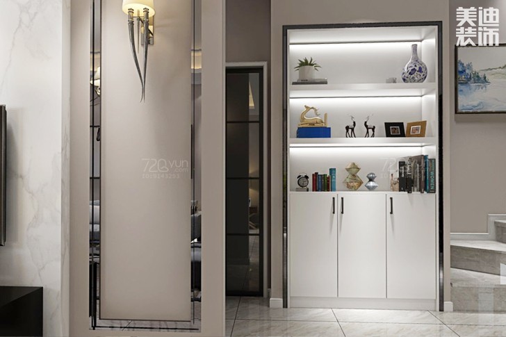 湘江富力城120平米歐式風(fēng)格裝修效果圖--過(guò)道