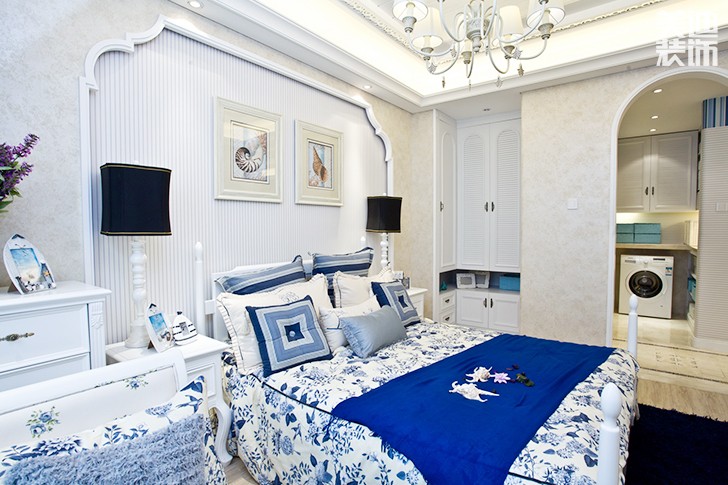 連家居民點130平米地中海裝修風格效果圖--臥室