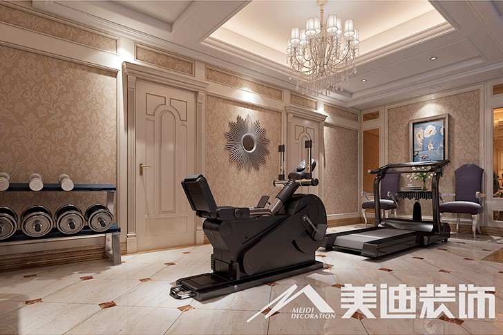 	岳陽縣私人別墅400平歐式裝修風(fēng)格--二樓起居室過廳