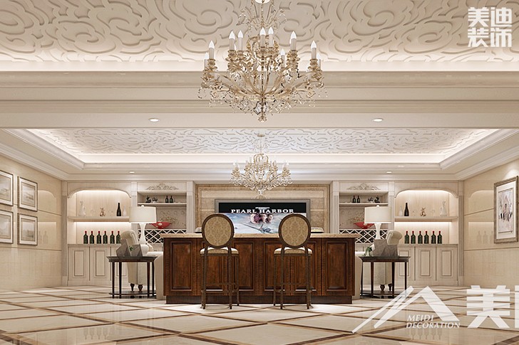 	岳陽縣私人別墅400平歐式裝修風(fēng)格--地下室