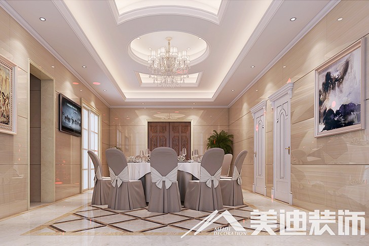 	岳陽縣私人別墅400平歐式裝修風(fēng)格--一樓會客廳