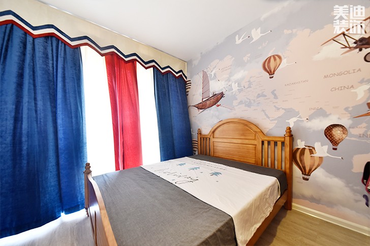 乾源國際115㎡現(xiàn)代簡約裝修案例圖--兒童房