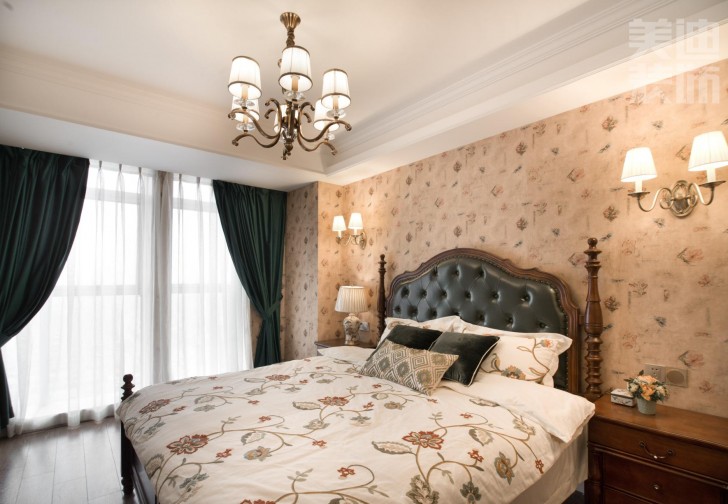 經(jīng)典小美風(fēng)格樣板房案例實景圖--臥室
