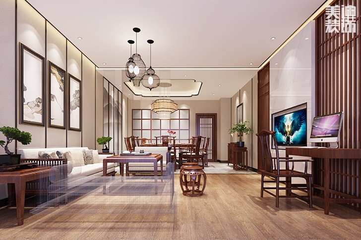 西維咖啡慕茗緣店1800平米新中式風(fēng)格效果圖--包廂