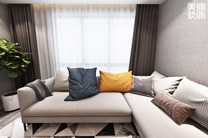 東都怡景164平米現(xiàn)代風(fēng)格裝修效果圖--客廳