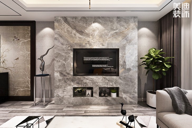 東都怡景164平米現(xiàn)代風(fēng)格裝修效果圖--客廳