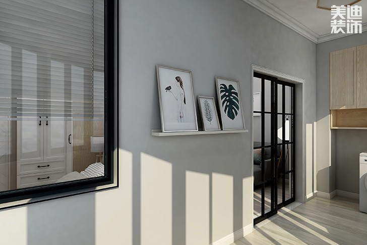 銀園公寓89平米現(xiàn)代簡約風(fēng)格裝修效果圖--陽臺1