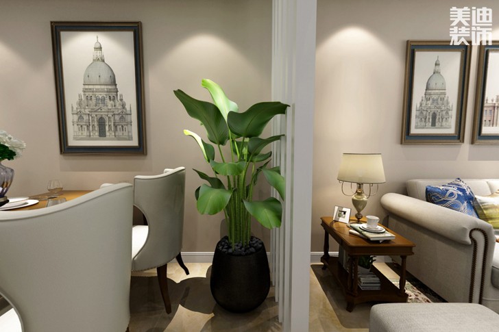 江河雙水灣108平米美式風(fēng)格裝修效果圖--其他