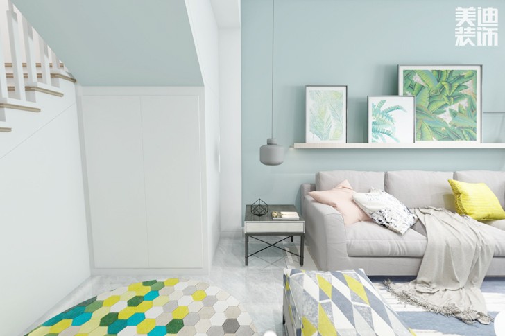 澳海瀾庭140北歐風(fēng)格裝修效果圖--沙發(fā)