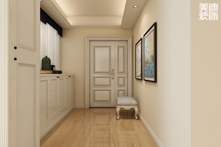 鑫城佳園160平米簡(jiǎn)歐風(fēng)格裝修效果圖--過(guò)道