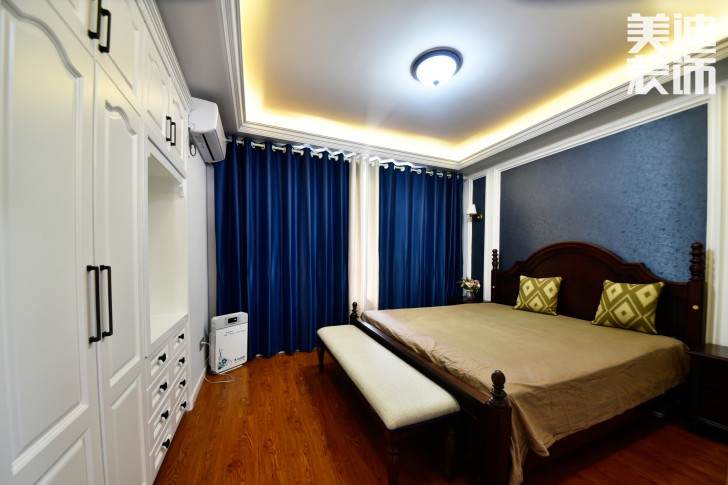 中天瑞景147平米小美風格案例裝修實拍圖-主臥