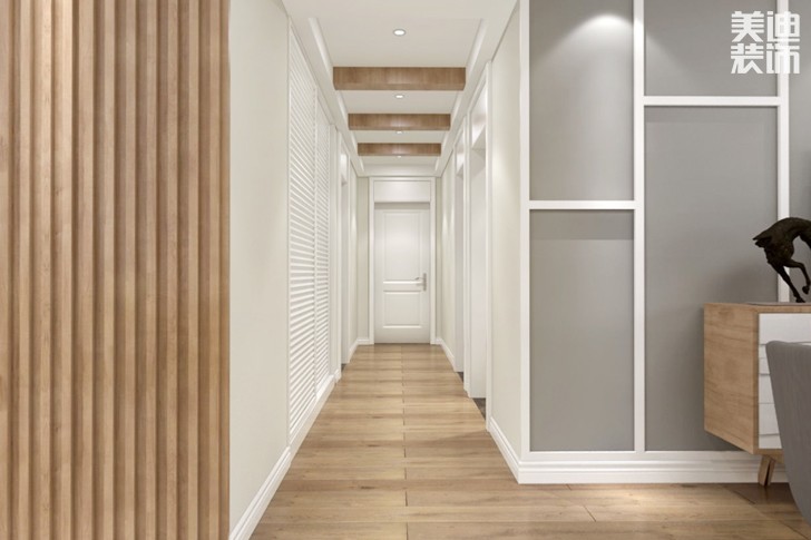 和美星城180平米北歐風(fēng)格裝修案例效果圖--過道