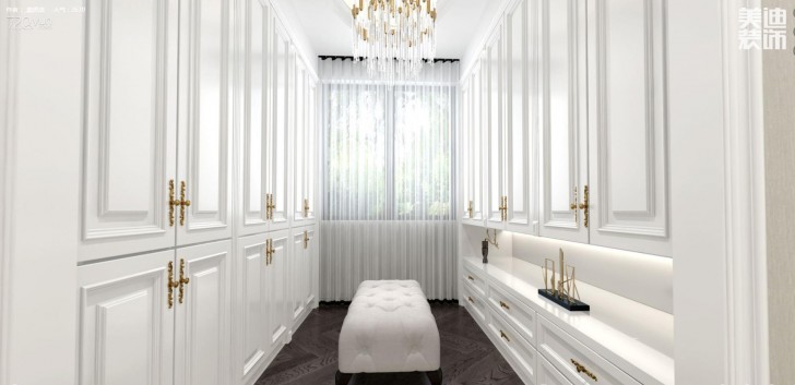 江山壹號200平米新古典風格裝修效果圖--過道