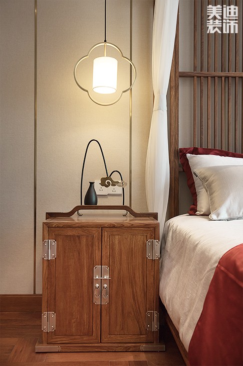 青竹園·曦園 295㎡書香之家，新中式裝修實拍圖--臥室