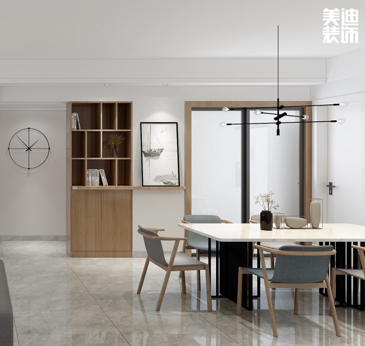 香溢豪庭125平方米現(xiàn)代風(fēng)格裝修效果圖--餐廳