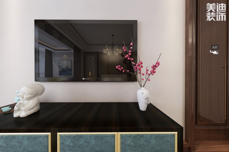 南山蘇迪亞諾500平米新中式風(fēng)格裝修案例效果圖--客廳