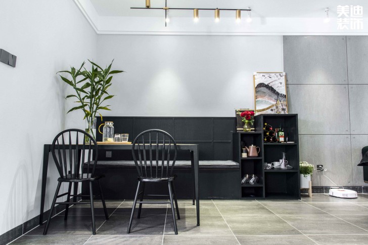 北大資源理想家園88平米北歐風(fēng)格實(shí)拍案例--餐廳