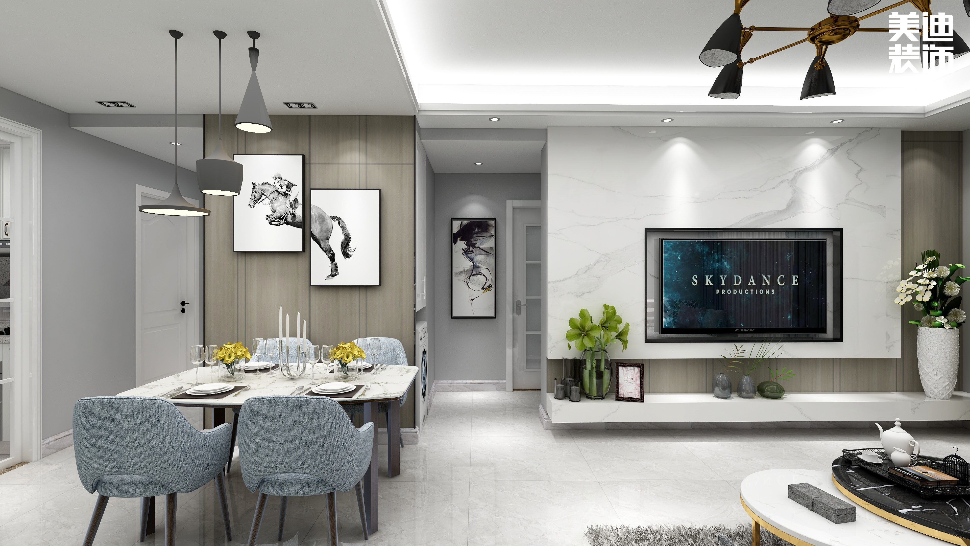 廣華國際公館110㎡現(xiàn)代風(fēng) ...