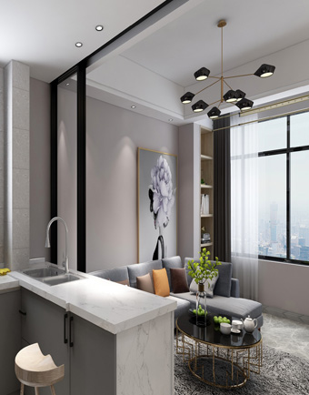 水墨林溪72㎡混搭風(fēng)格案例 ...