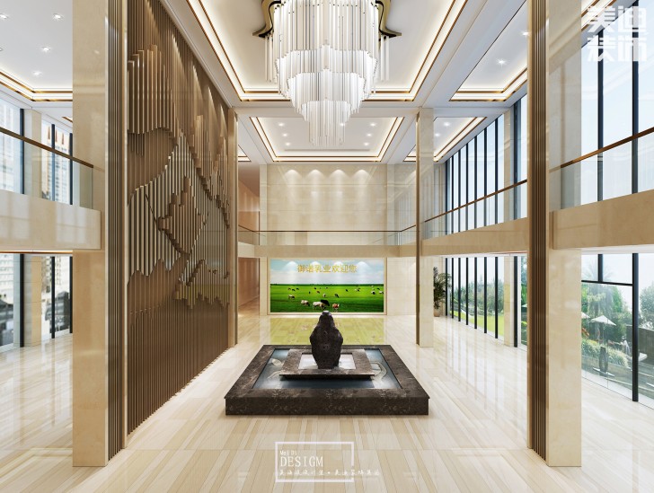 貴州御諾乳業(yè)公司8500平米辦公樓裝修效果圖