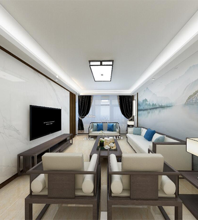 三潤(rùn)城162㎡新中式風(fēng)格全 ...