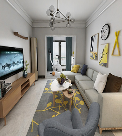 陽光城98㎡北歐風(fēng)格全房全 ...