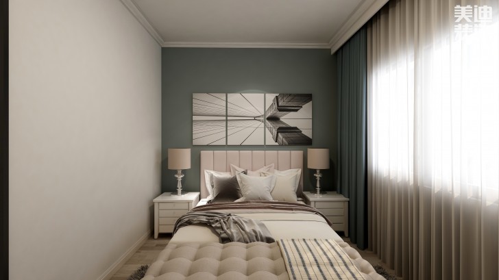 水墨林溪135㎡現(xiàn)代風(fēng)格案例效果圖