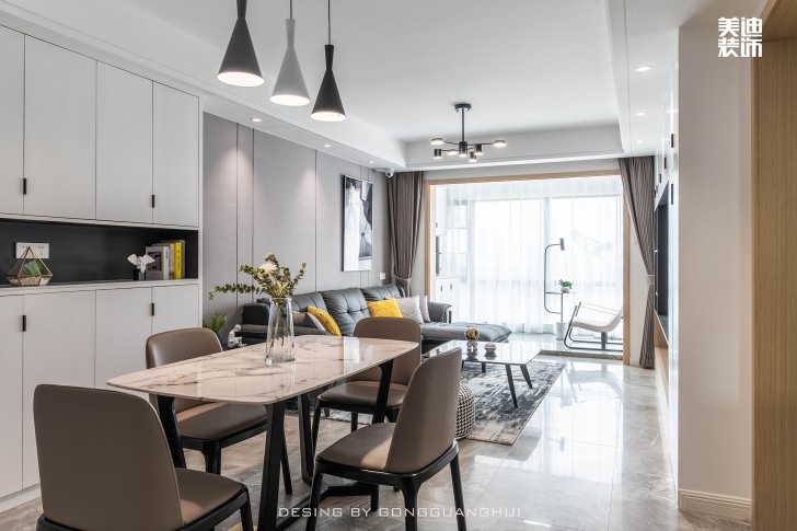 保利西海岸130㎡現(xiàn)代風(fēng)格案例實(shí)拍圖