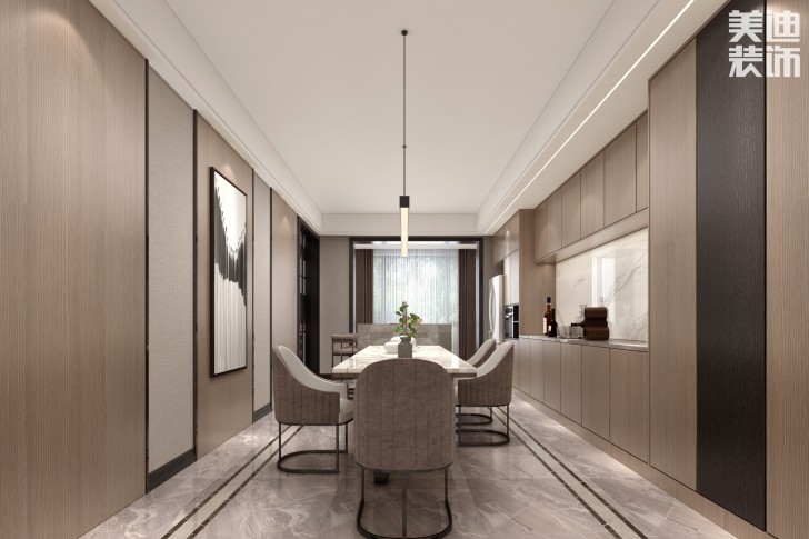 楚天逸品260㎡極簡主義風(fēng)格案例效果圖