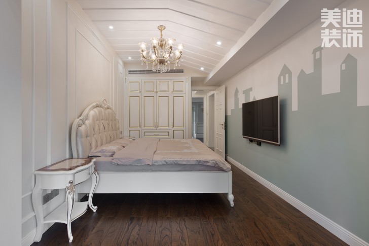 五礦沁園金城300平方米法式風(fēng)格案例效果圖--臥室