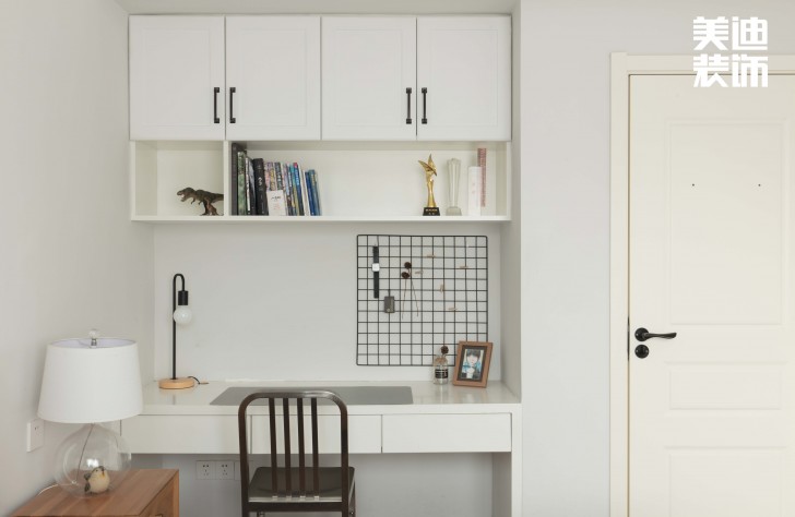 鑫遠御文臺100平方米北歐風格案例效果圖--書房